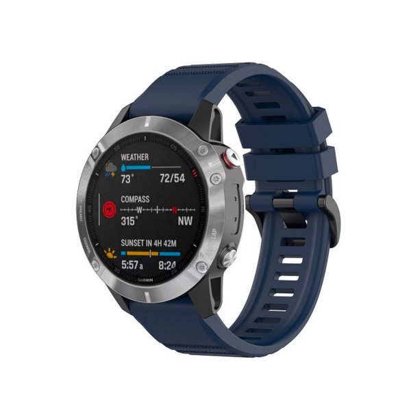 Fixed Garmin QuickFit 22mm Armband Silicone Strap Blå
