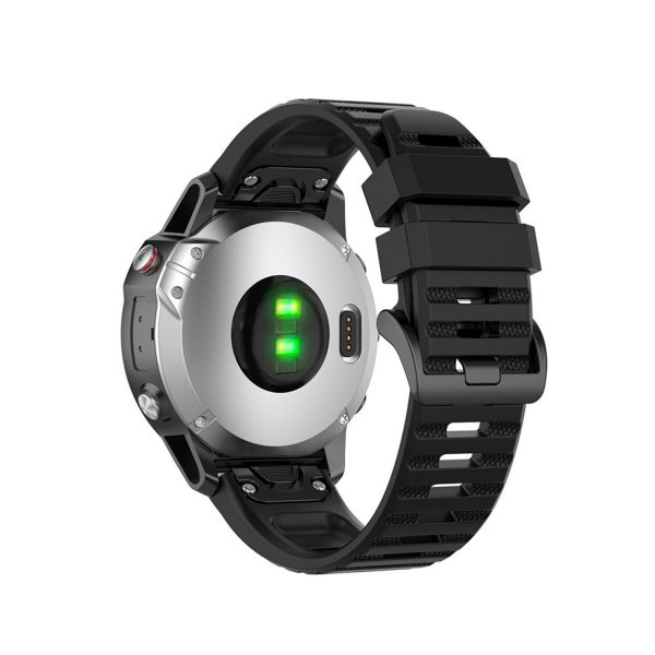Fixed Garmin QuickFit 26mm Armband Silicone Strap Svart