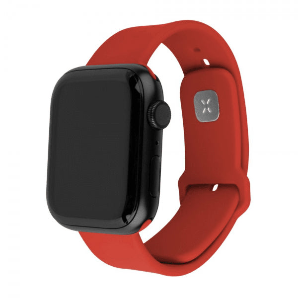 Fixed Apple Watch Ultra 49mm Armband Silicone Sporty Strap Röd