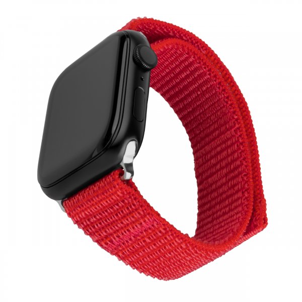 Fixed Apple Watch 38/40/41/42mm Armband Nylon Sporty Strap Röd