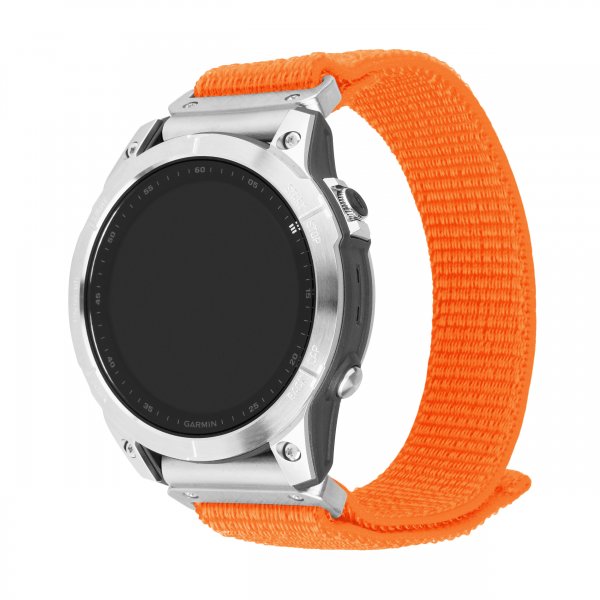 Fixed Garmin QuickFit 26mm Armband Nylon Strap Orange