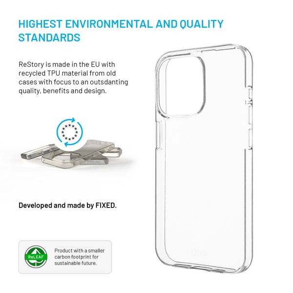 Fixed iPhone 15 Pro Skal ReStory Transparent
