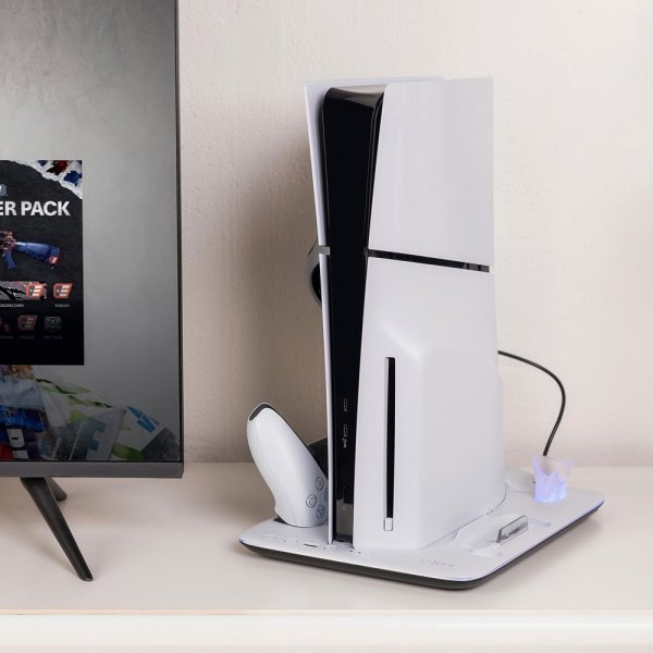 Fixed Multifunktionell PS5 Slim kyl-/laddstation