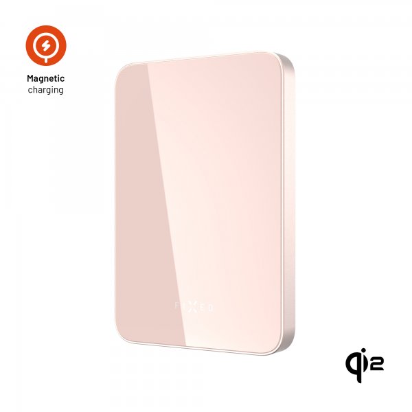 Fixed MagSafe Powerbank MagZen 5 Crystal Qi2 Rosa