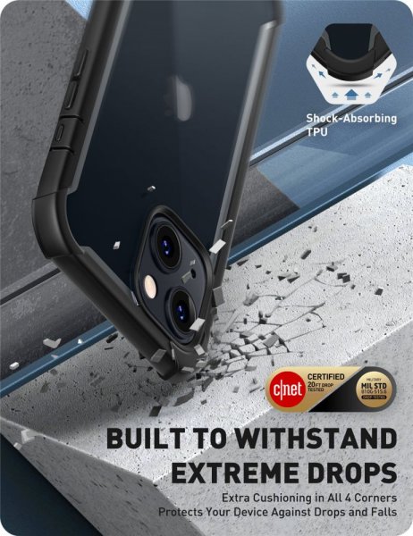 Supcase iPhone 13/iPhone 14 Skal Ares Svart