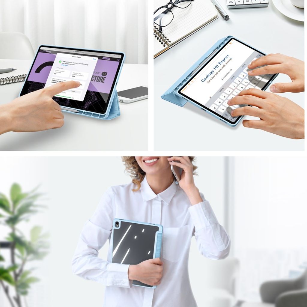 Dux Ducis Samsung Galaxy Tab S12 Plus Fodral TOBY Series Blå