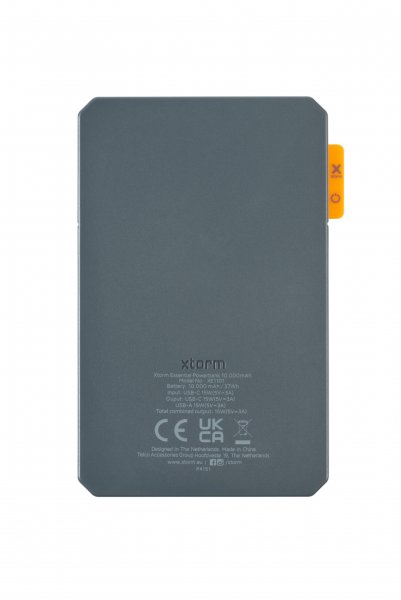 Xtorm Powerbank 10 000mAh 15W USB-C & USB-A Grå