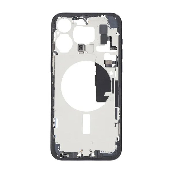 Mittenram med smådelar för iPhone 15 Pro Max - Blå Titan OEM