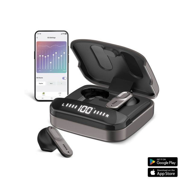 Mixx Trådlösa Hörlurar StreamBuds Ultra Hybrid Black Gun Metal