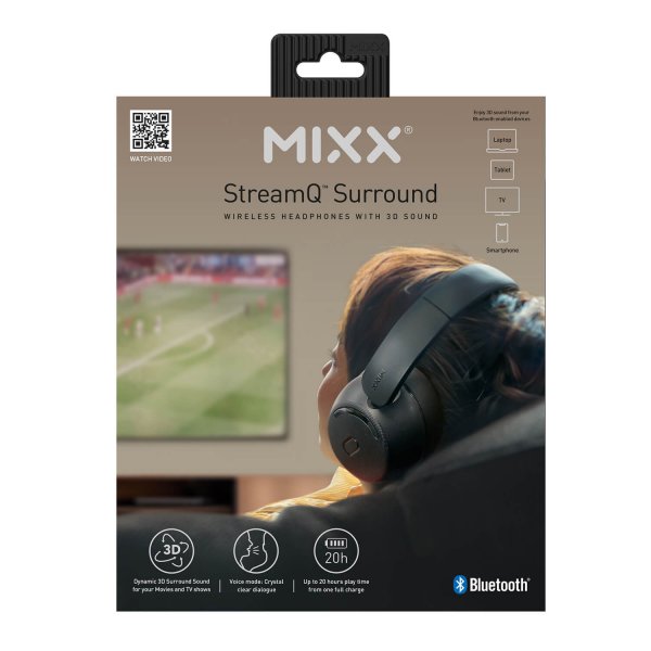 Mixx Trådlösa Hörlurar StreamQ Surround Svart