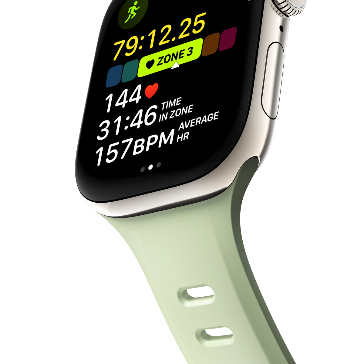 Nomad Apple Watch 44/45/46mm Armband Tempo Band Seagrass
