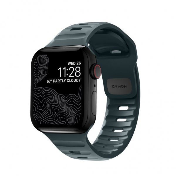 Nomad Apple Watch 38/40/41/42mm Armband Sport Band Marine Blue