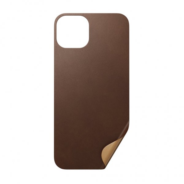Nomad iPhone 13 Skin Leather Skin Rustic Brown