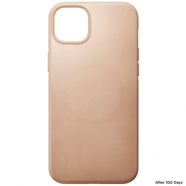 Nomad iPhone 14 Plus Skal Modern Leather Case Natural