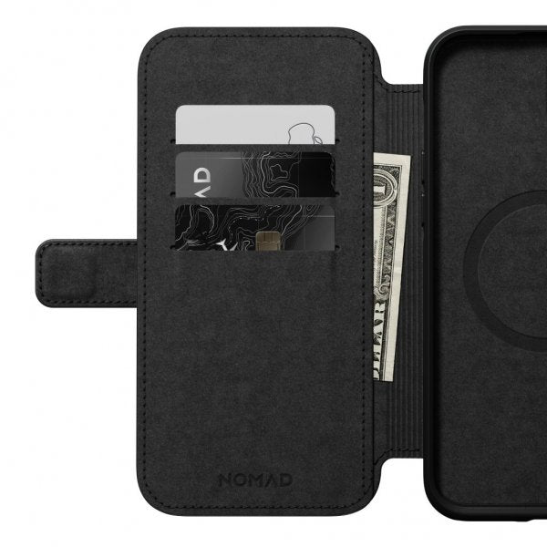 Nomad iPhone 14 Plus Fodral Modern Leather Folio Svart