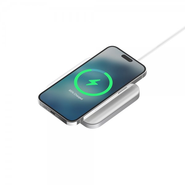 Nomad Trådlös Laddare Base Magnetic Charger Vit