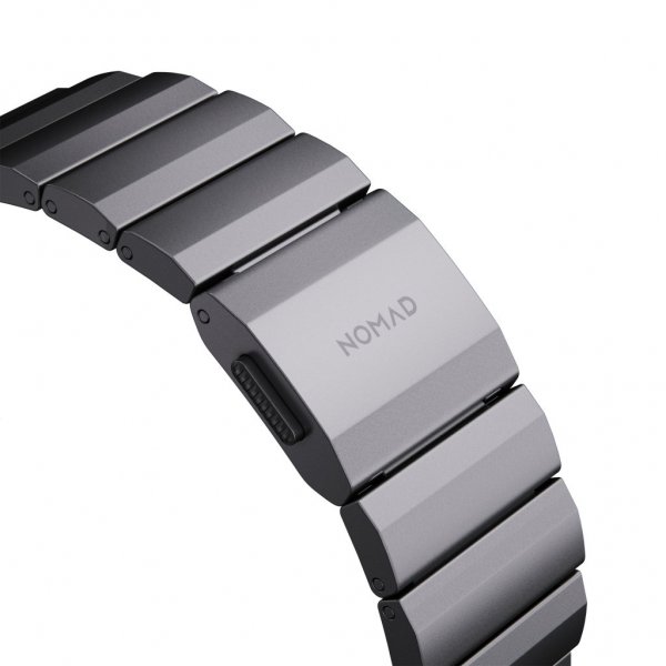 Nomad Apple Watch 44/45/46mm/Apple Watch Ultra Armband Aluminum Band Space Gray