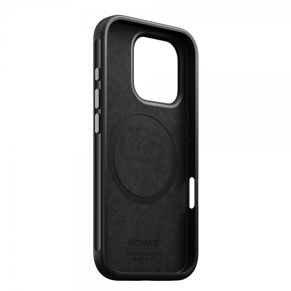 Nomad iPhone 16 Pro Skal Modern Leather Case Horween Green Chrome