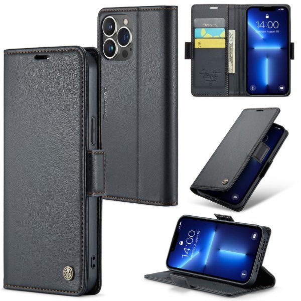 CaseMe iPhone 13 Pro Max Fodral 023 Series Svart