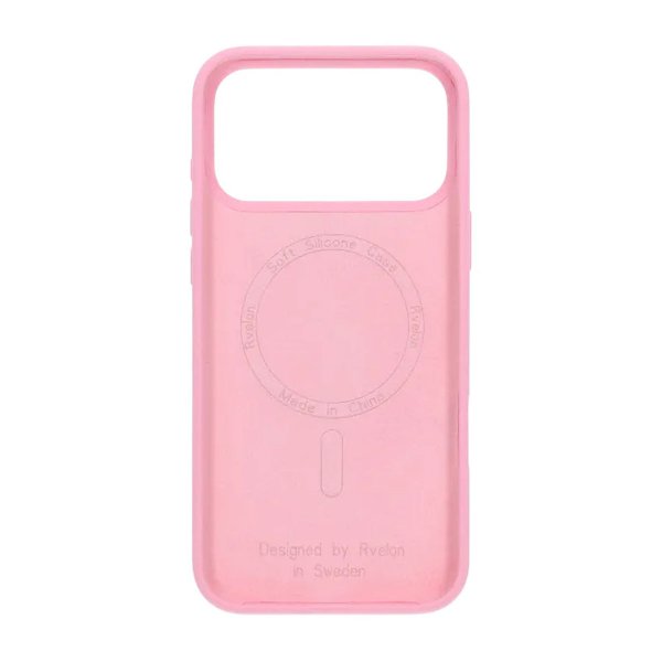 Rvelon iPhone 17 Pro Max Skal Silikon MagSafe Rosa