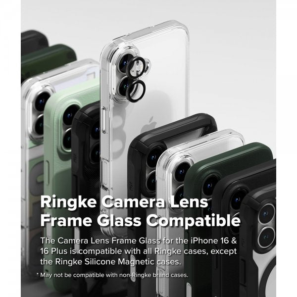 Ringke iPhone 16/iPhone 16 Plus Kameraskydd Camera Lens Frame 2-pack