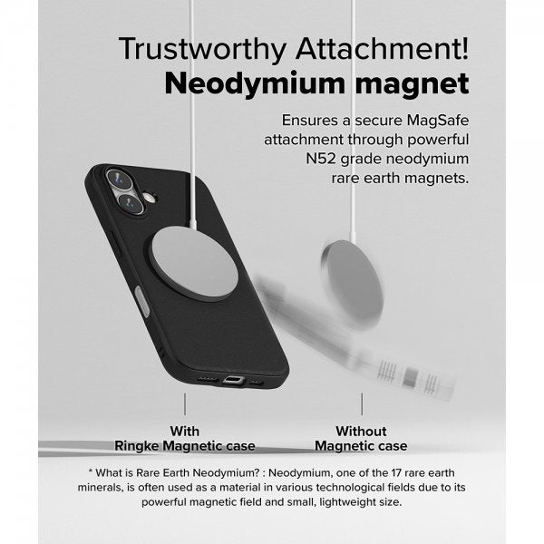 Ringke iPhone 16 Skal Onyx Magnetic Svart