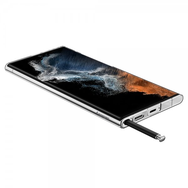 Spigen Samsung Galaxy S22 Ultra Skal AirSkin Crystal Clear
