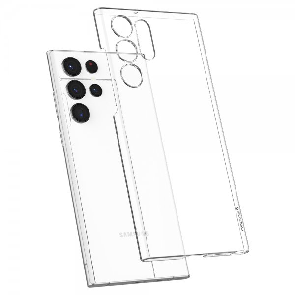 Spigen Samsung Galaxy S22 Ultra Skal AirSkin Crystal Clear