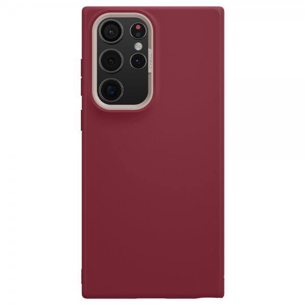 Cyrill Samsung Galaxy S22 Ultra Skal Color Brick Sangria