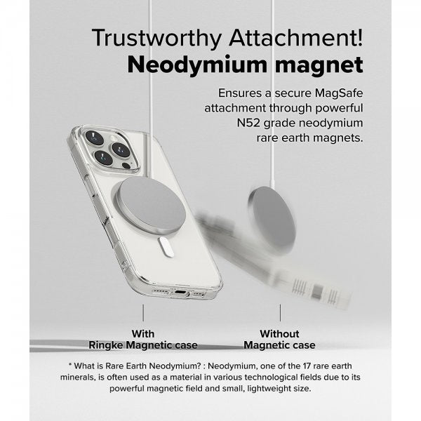 Ringke iPhone 16 Pro Max Skal Fusion Magnetic Transparent