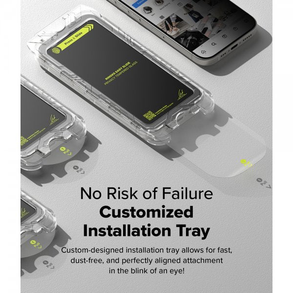 Ringke iPhone 16 Pro Max Skärmskydd Easy Slide Privacy 2-pack