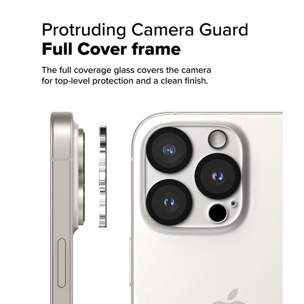 Ringke iPhone 16 Pro/16 Pro Max Kameraskydd Camera Protector Glass 2-pack