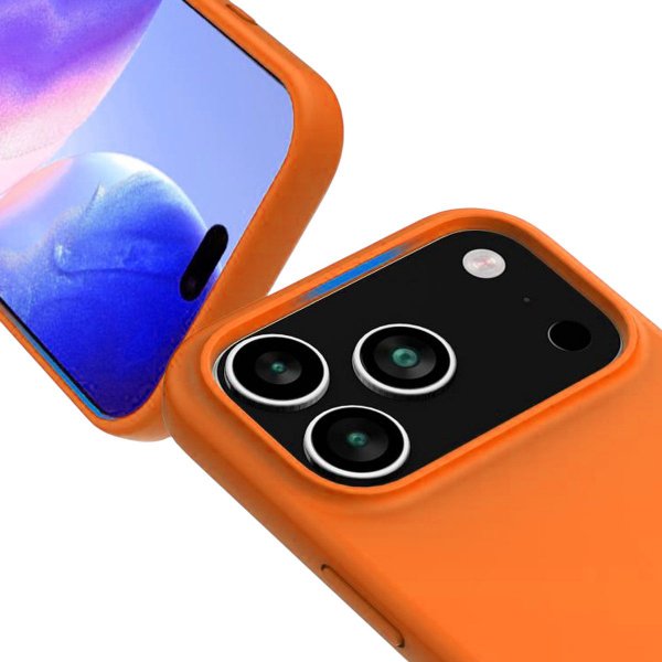 Rvelon iPhone 17 Pro Skal Silikon MagSafe Orange
