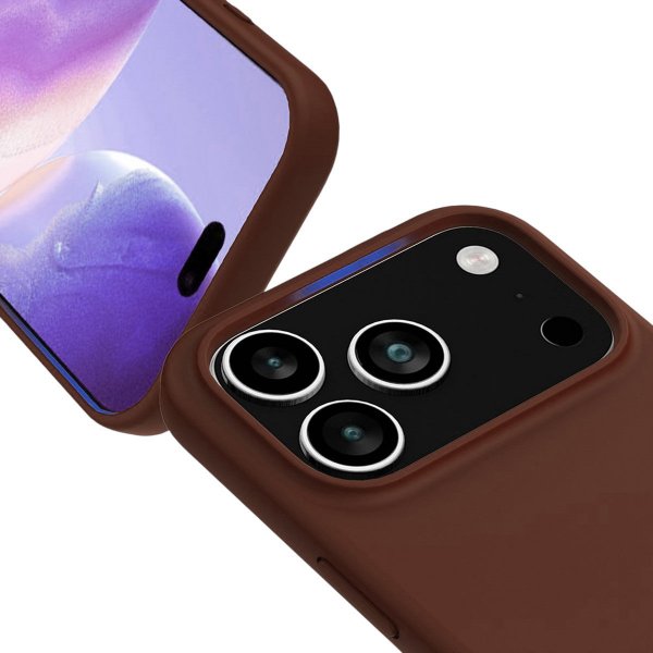 Rvelon iPhone 17 Pro Max Skal Silikon MagSafe Brun