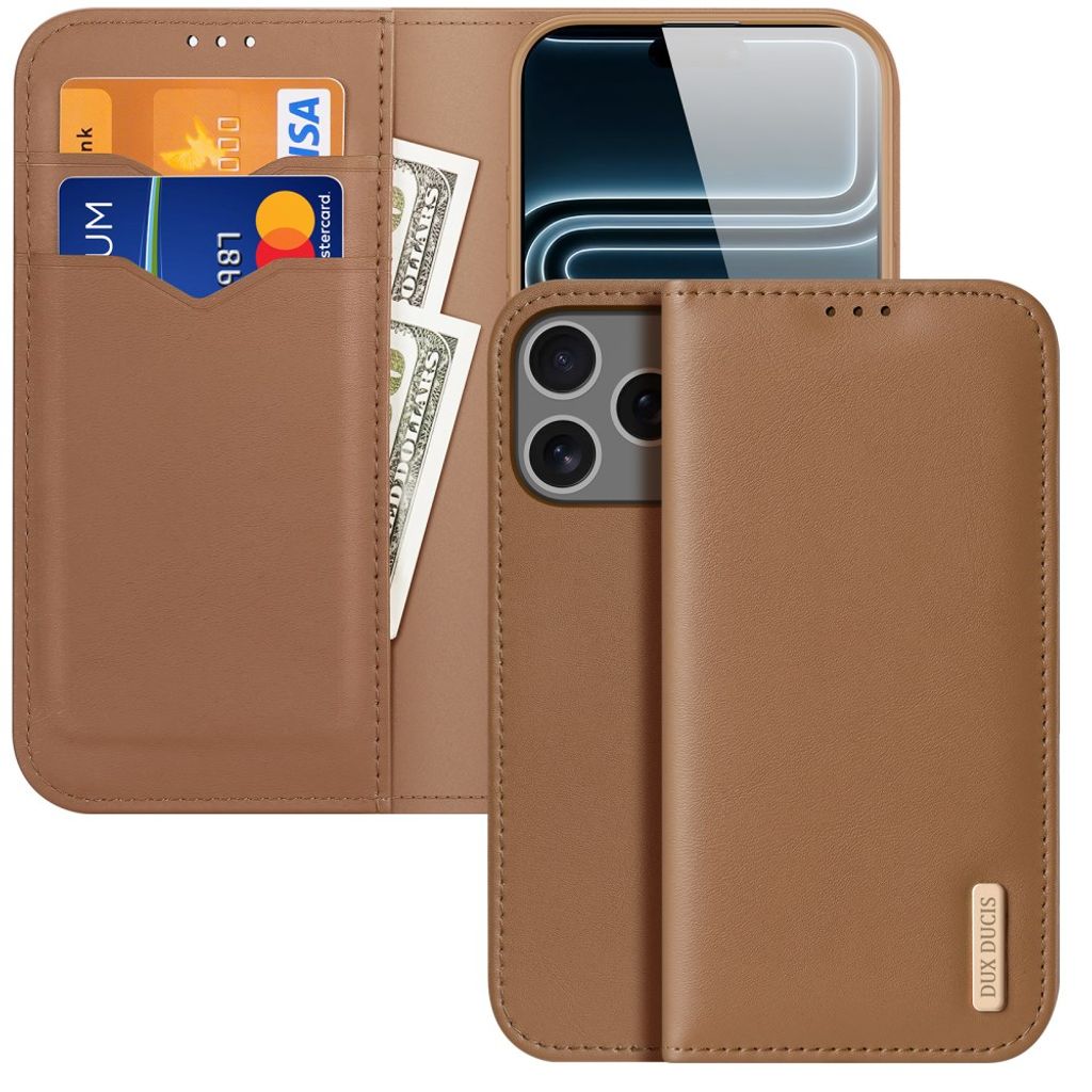 Dux Ducis iPhone 17 Pro Max/iPhone 18 Pro Max Fodral Hivo Series Brun
