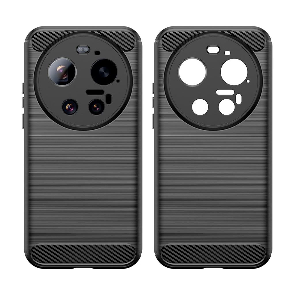 Xiaomi 17 Ultra Skal Borstad Kolfibertextur Svart