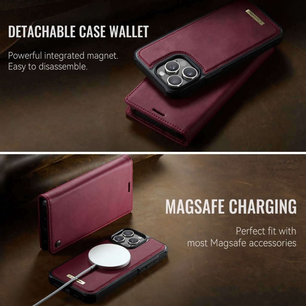 CaseMe iPhone 13 Pro Fodral C49 Series Röd