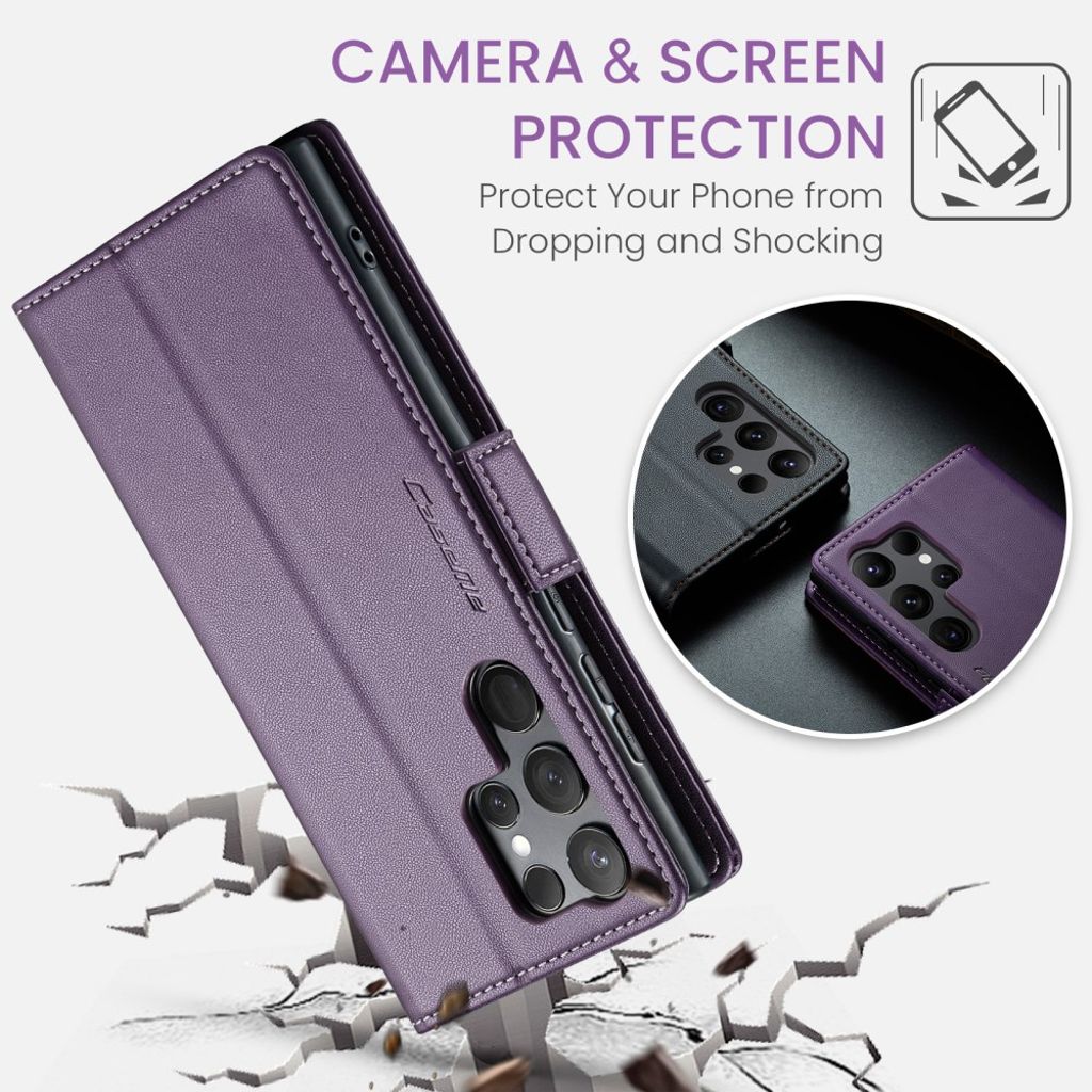 CaseMe Samsung Galaxy S24 Ultra Fodral 023 Series Lila