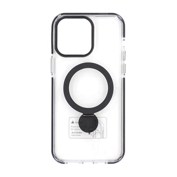 iPhone 15 Pro Skal Ringstativ MagSafe Svart