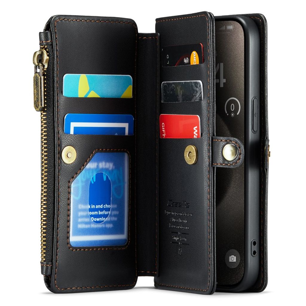 CaseMe iPhone 15 Pro Fodral C36 Series Svart