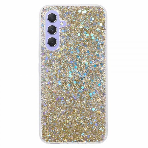 Nordic Covers Samsung Galaxy A55 Skal Sparkle Series Citrine Gold
