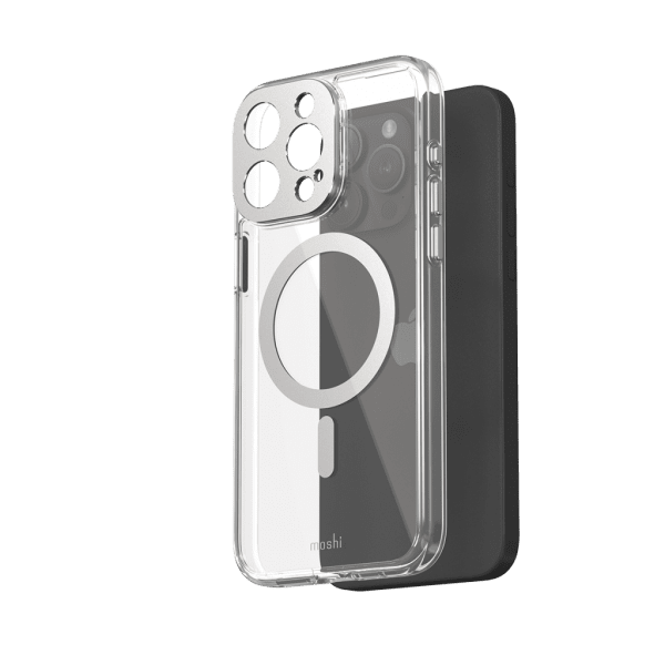 Moshi iPhone 15 Pro Max Skal iGlaze MagSafe Luna Silver