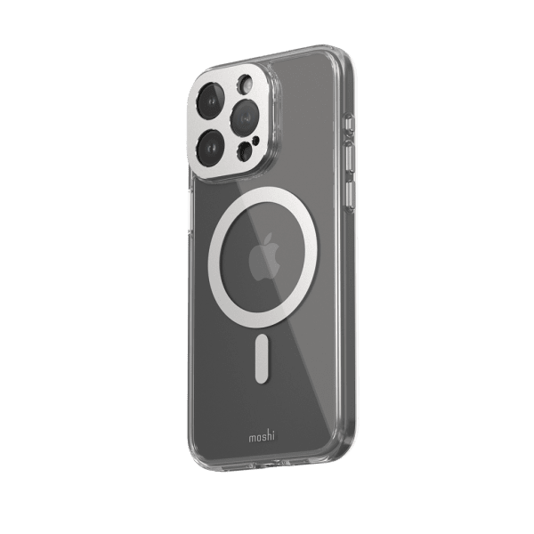 Moshi iPhone 15 Pro Max Skal iGlaze MagSafe Luna Silver