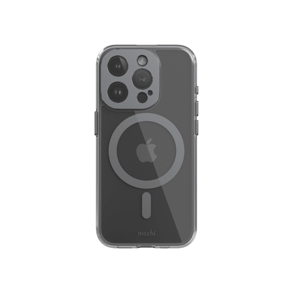Moshi iPhone 15 Pro Skal iGlaze MagSafe Meteorite Gray