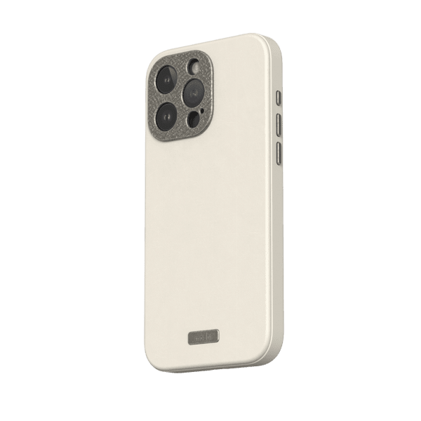Moshi iPhone 15 Pro Max Skal Napa MagSafe Eggnog White