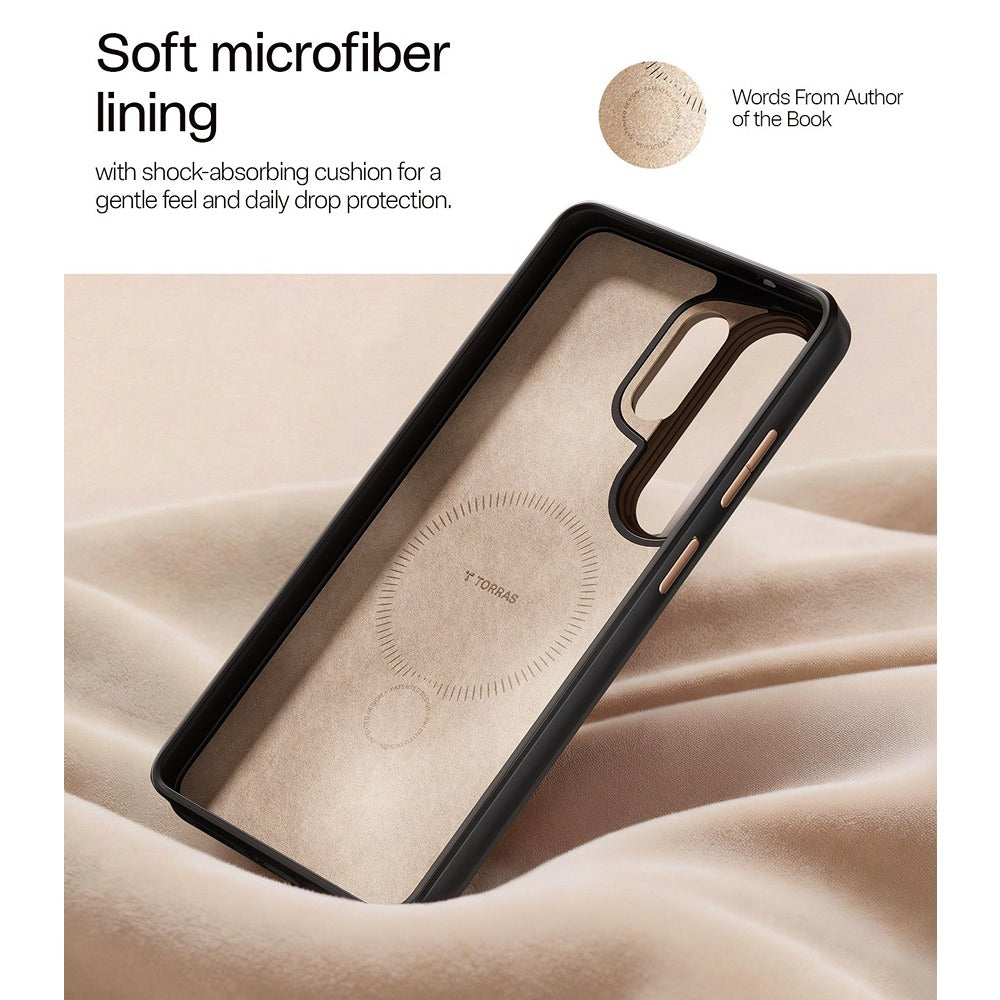 Torras Samsung Galaxy S26 Ultra Skal Ostand Q3 Vegskin Obsidian Black
