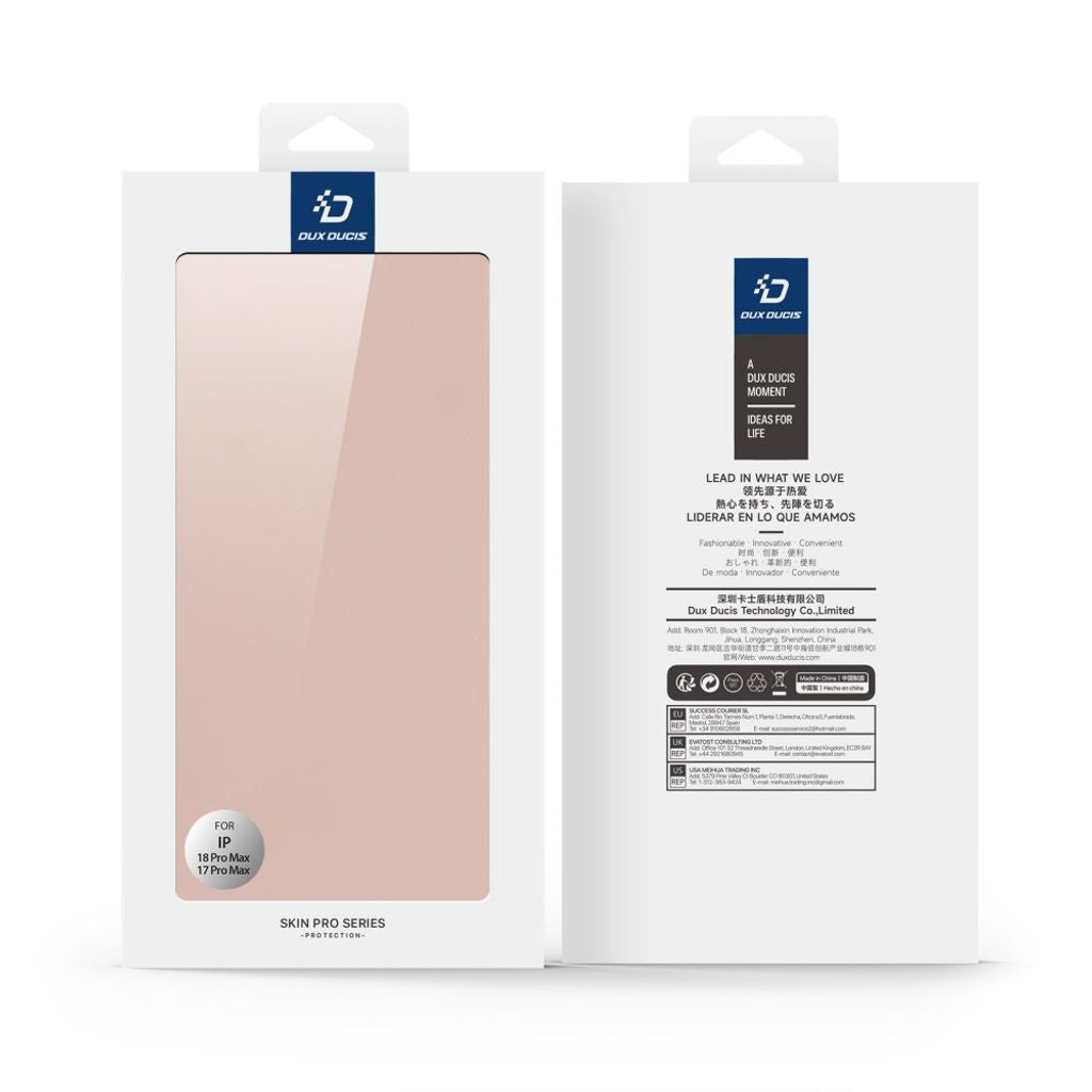 Dux Ducis iPhone 17 Pro Max/iPhone 18 Pro Max Fodral Skin Pro Series Rosa