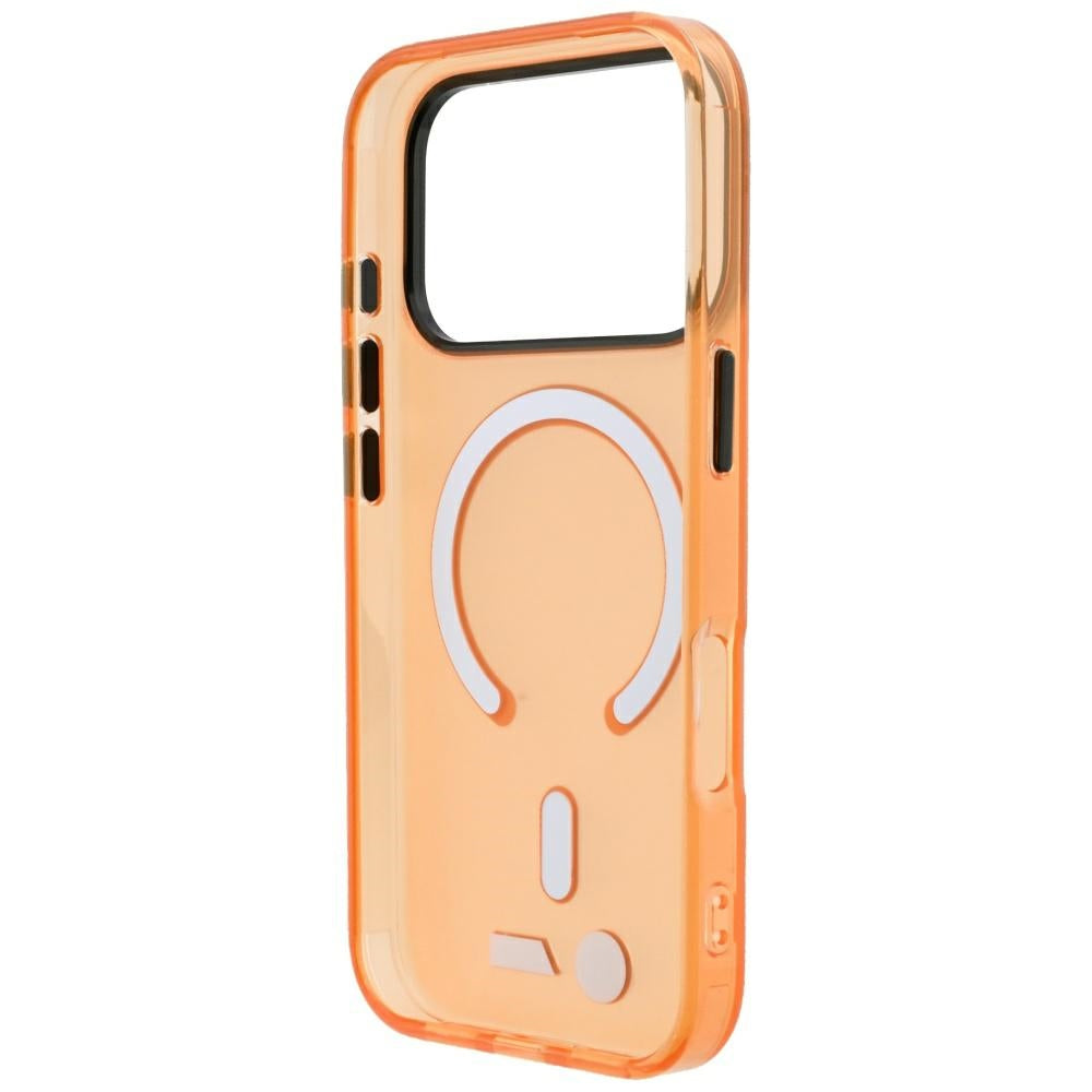 BMW iPhone 17 Pro Max/iPhone 18 Pro Max Skal M Frosted Metal Logo Orange