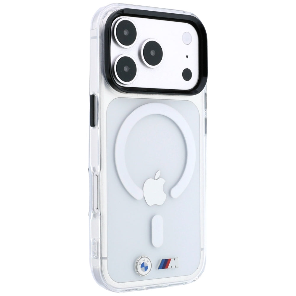 BMW iPhone 17 Pro/iPhone 18 Pro Skal M Glossy Metal Logo Transparent