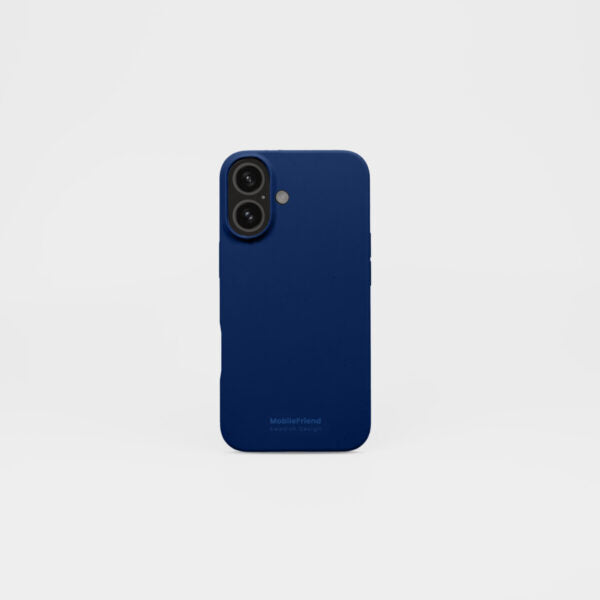 MobileFriend iPhone 16 Skal Silikon Navy Blue